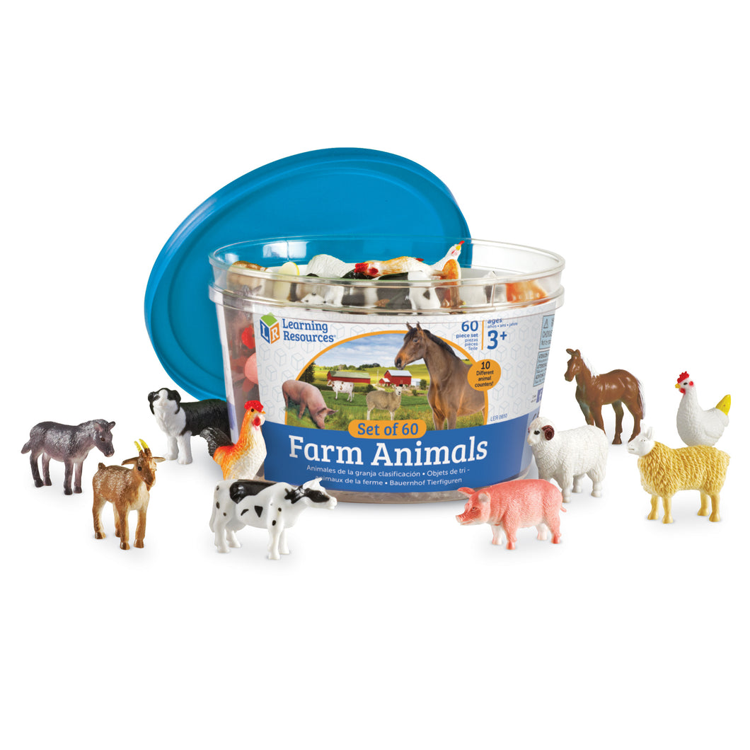 Farm Animal Counters (Set of 60)