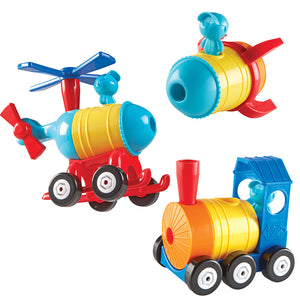 1-2-3 Build It!™ - Rocket-Train-Helicopter