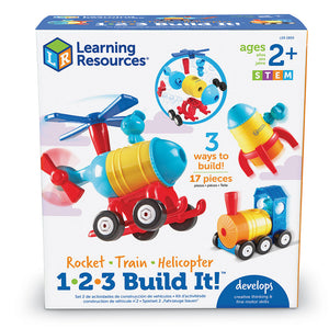 1-2-3 Build It!™ - Rocket-Train-Helicopter