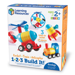 1-2-3 Build It!™ - Rocket-Train-Helicopter