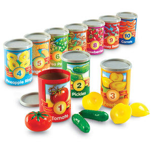 1 to 10 Counting Cans