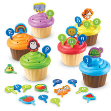 Load image into Gallery viewer, ABC Party Cupcake Toppers
