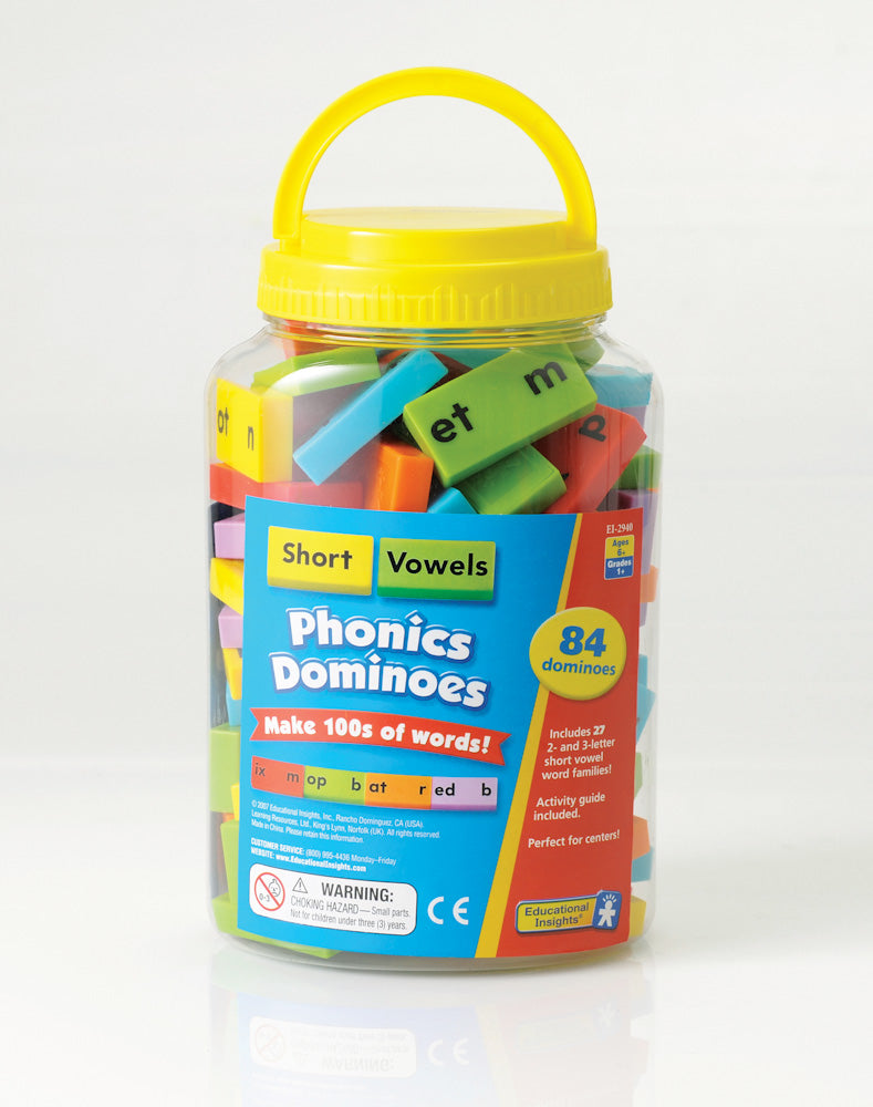 Phonics & Word Building Dominoes - Short Vowels